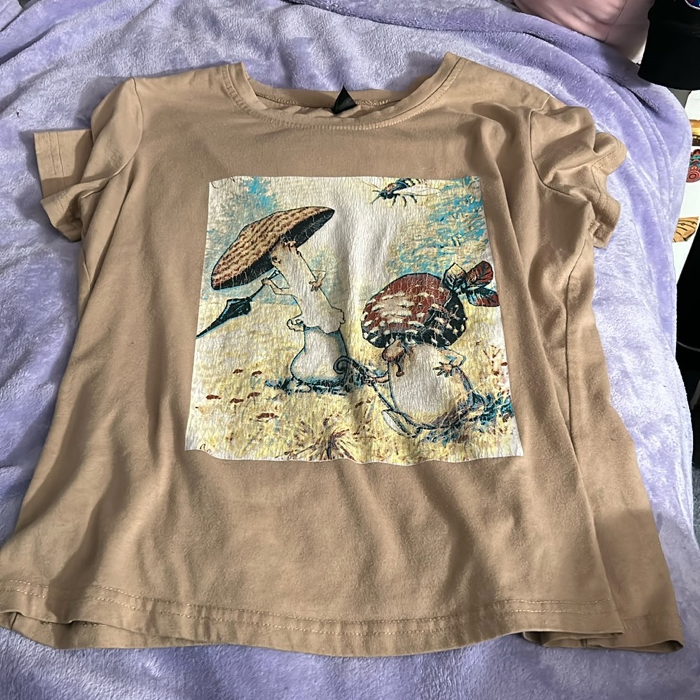 mushroom shein shirts
